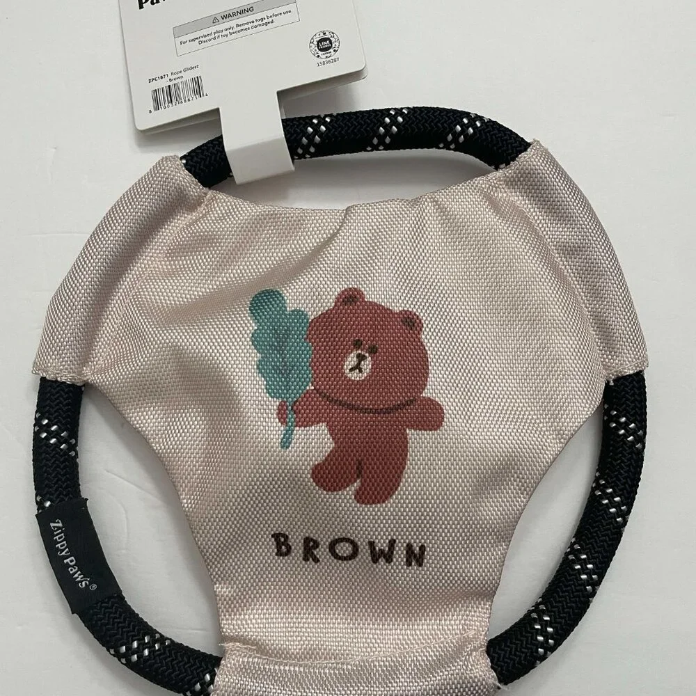 Zippy Paws Line Friends Rope Gliderz – BROWN NWT